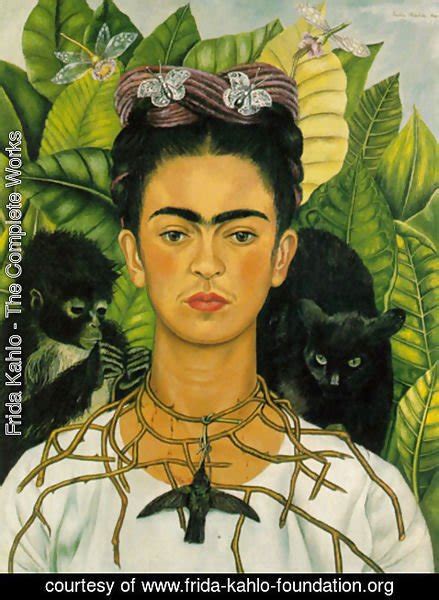 Frida Kahlo Self Portrait With Monkeys 1940 Painting Reproduction