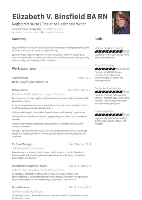 Rn Case Manager Resume Samples And Templates Visualcv
