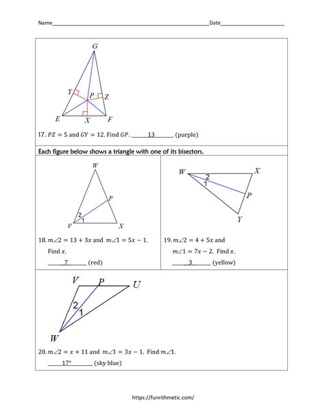 angle bisectors of triangles 6 funrithmetic