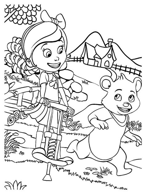 100% free jungle animal coloring pages. Free Goldie And Bear coloring pages. Download and print ...