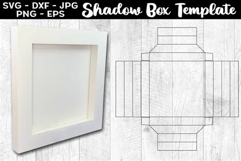 Shadow Box Template SVG Light Box Template SVG PNG