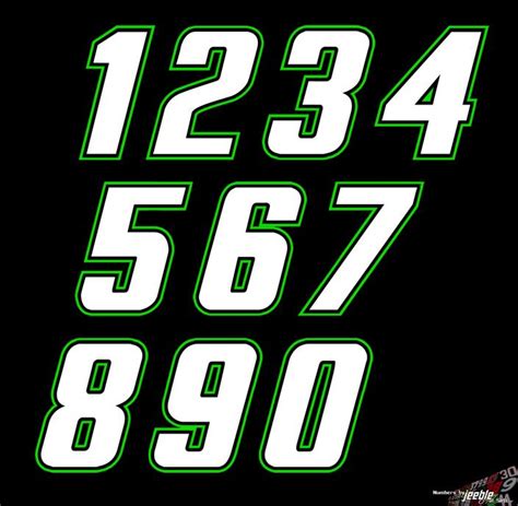 Nascar cars by car number. NASCAR Race Car Number Fonts | Number fonts, Lettering ...