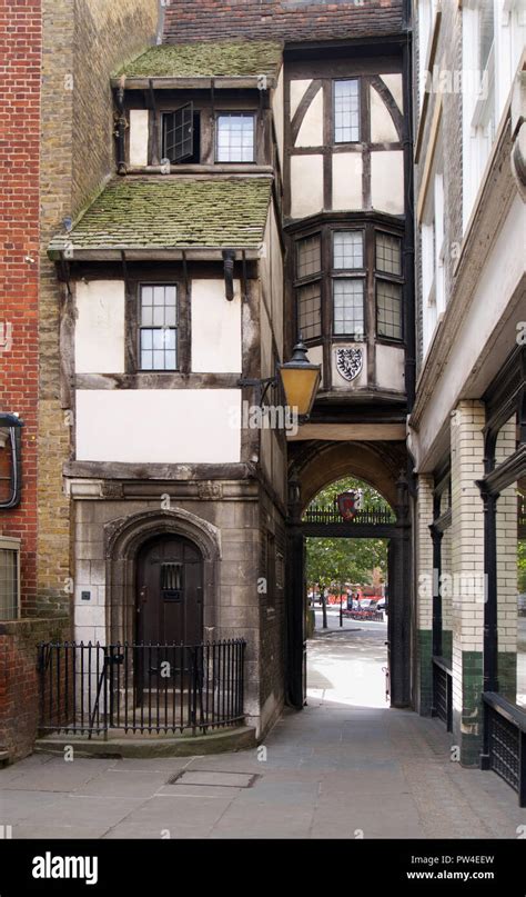 St Bartholomews Gatehouse London Stock Photo Alamy