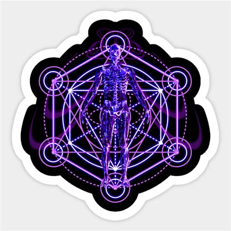 Sacred Human Body And Geometry Sacred Geometry Sticker Teepublic