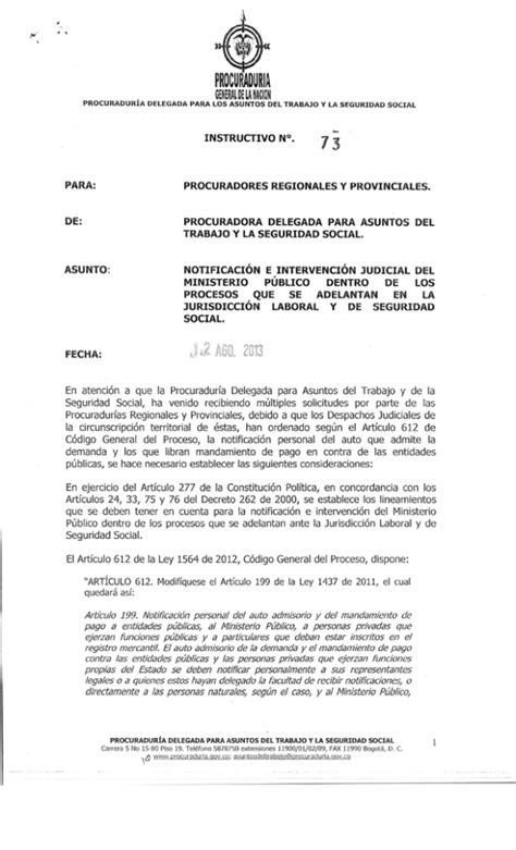 Instructivo Notificación e intervención judicial del Ministerio Público