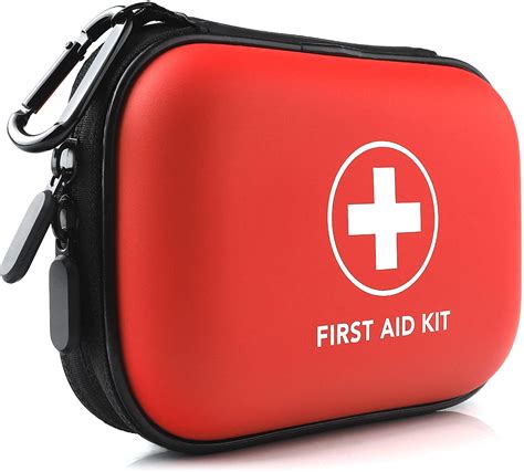 PRICARE Mini First Aid Kit, 95 Pieces Small Water-Resistant Hard Shell Case - Perfect for Travel ...