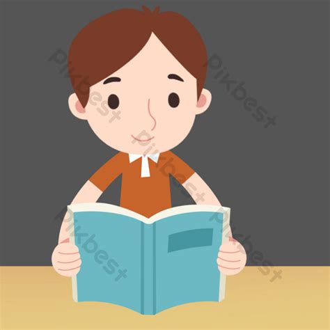 Study Hard To Read Book Illustration Png Images Psd Free Download