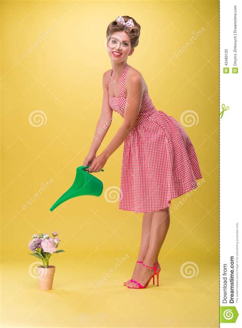 Beautiful Girl With Pretty Smile Wearing Stock Image