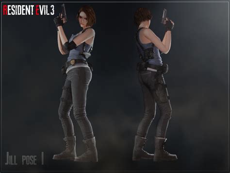 Resident Evil Remake Jill Valentine Posepack Mimoto Sims