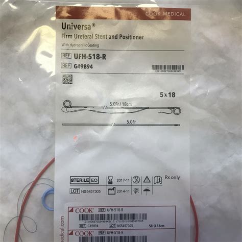 New Cook G49894 Universal Firm Ureteral Stent And Positioner With