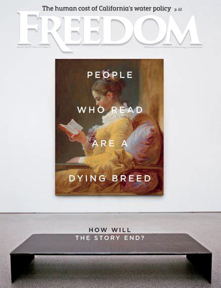 Freedom Magazine People Who Read Are A Dying Breed