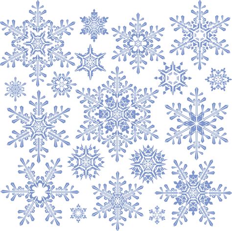 White Snowflake Vector Snowflakes Png Download 3753