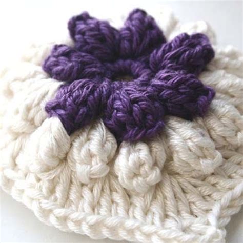 Popcorn Flower Crochet Granny Square Pattern Crochet Flower Squares
