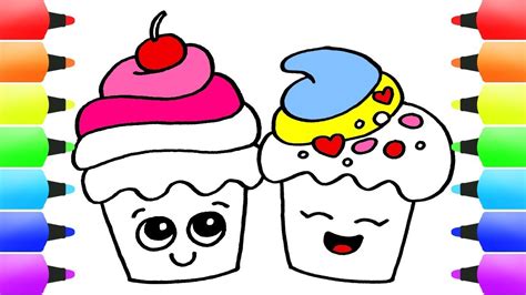 Great for cards, craft projects, and to draw with kids. How to Draw Cupcakes Easy Drawing Ideas for Kids ...