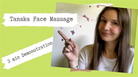 How To Give Yourself Tanaka Face Massage Youtube