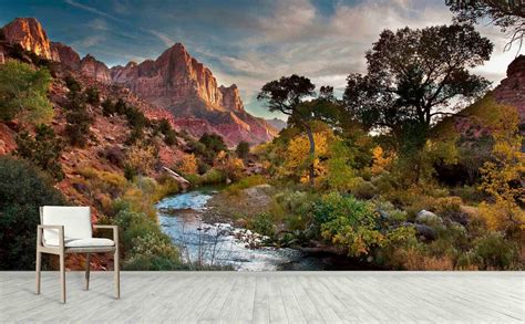 Zion National Park Wall Mural A River Through Zion