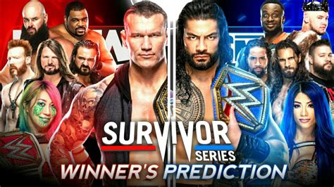 Wwe Survivor Series Winner S Prediction King Wrestler Youtube