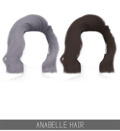 Simpliciaty Anabelle Hair Sims 4 Hairs