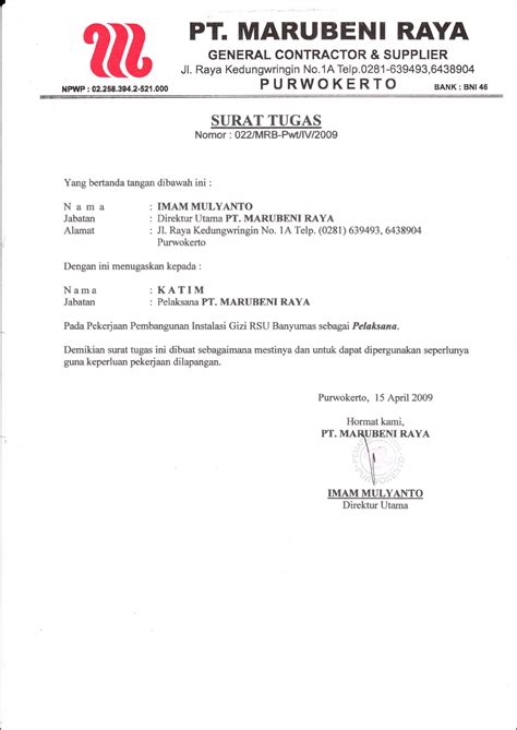 Contoh Surat Instruksi Pekerjaan Surat Lamaran Kerja Desain Contoh Surat Rlppz Z Pr