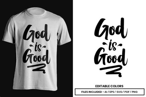 God Is Good T Shirt Design Illustration Par Pscreative · Creative Fabrica