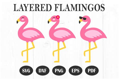 Flamingo Svg Flamingo Cut File Tropical Svg Summer Svg Vacation Svg
