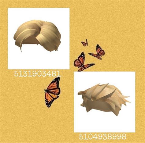 Roblox Bloxburg Hair Codes Blonde