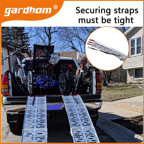 Truck Ramps 2pc With Handle Gardhom 1500lbs Capacity 75 Aluminum