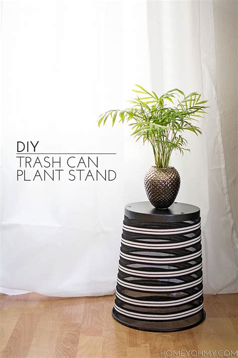 May 15, 2018 · when you don't want the trash can close to the house, consider installing a 4×4 post into the ground, attaching a chain to it to secure the trash can to the post. DIY Trash Can Plant Stand - Homey Oh My