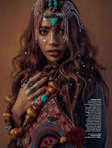 Beautiful Woman Tribal Fashion Tribal Chic Fashion