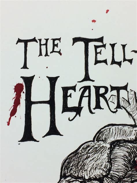 Edgar Allan Poe The Tell Tale Heart Print Or Card Etsy