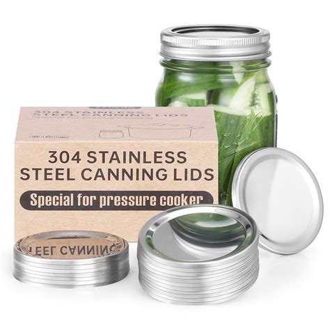 Buy 304 Stainless Steel Wide Mouth Canning Lids Special For Pressure