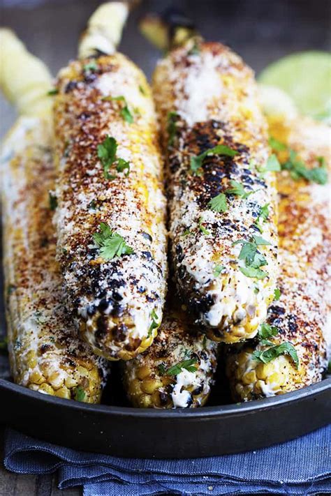 This is a nice flair for your traditional mexican street corn. Grilled Mexican Street Corn | The Recipe Critic