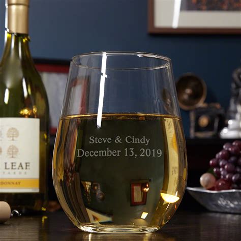 The Giant Stemless Wonder Xl Wine Glass Engravable