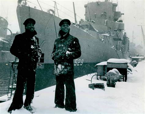 Two Sailors From The Uss Mason De 529 Boston Navy Yard 1944 The