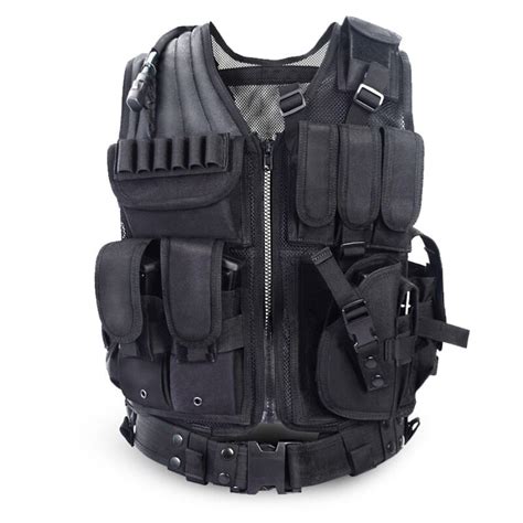 Mens Military Tactical Vest Army Molle Airsoft Vest Body Armor Swat