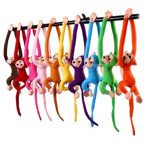 1pcs 65cm Hanging Long Arm Monkey From Arm To Tail Plush Baby Toys Cute