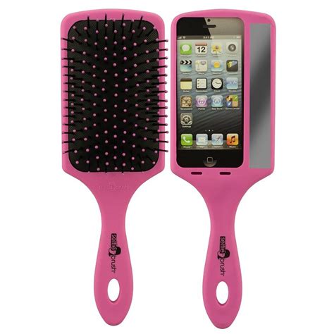 Selfie Hair Brush By The Wet Brush In Pink I Wet Brush Hair Brush Iphone Cases