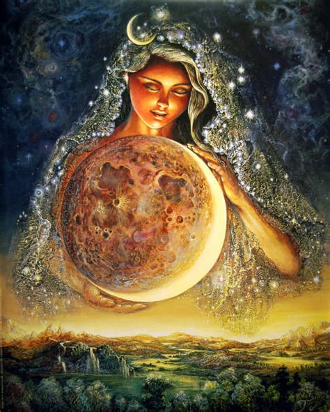 Moon Goddess Art Print Artist Josephine Wall Leanin Tree 16 Inches X