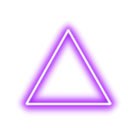 purple neon triangle border png freetoedit... png image