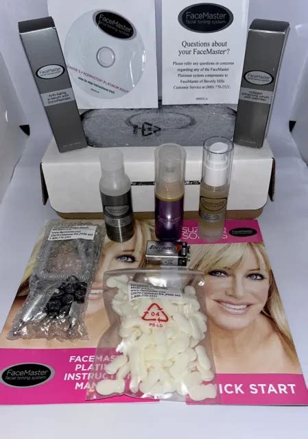 SUZANNE SOMERS FACEMASTER Facial Toning System W 2 Collagen Enhancing