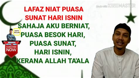 Umat islam di malaysia disunatkan berpuasa sunat arafah pada 9 zulhijjah 1442 hijrah yang jatuh pada hari isnin, 19 julai 2021 mengikut kalendar islam di malaysia. LAFAZ NIAT PUASA SUNAT HARI ISNINRUMIMUDAH - YouTube