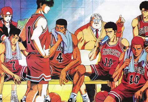 Anime Sports Basketball Group Guys Slam Dunk Series Mitsuyoshi Anzai