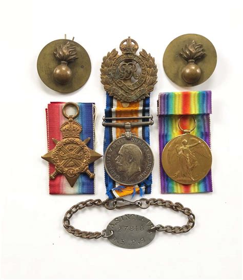 Ww1 Royal Engineers Postal Section 1914 Mons Star Medal Group
