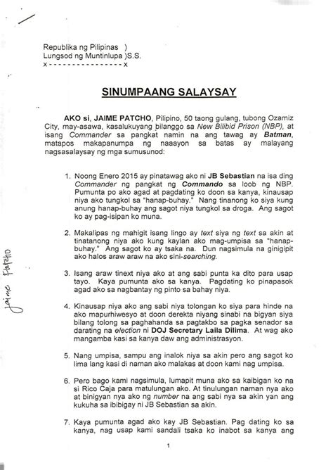 Halina't basahin at gawing inspirasyon sa iyong paksang napili ang mga talumpating nakalap namin. CNN Philippines on Twitter: "LOOK: Affidavit of witness ...