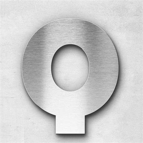 Metal Letter Q Uppercase Kontrast Series