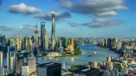 Overlook Of Shanghai Cityscape In China Image Free Stock Photo