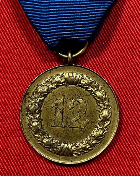 Ww2 German Twelve Year Long Service Medal