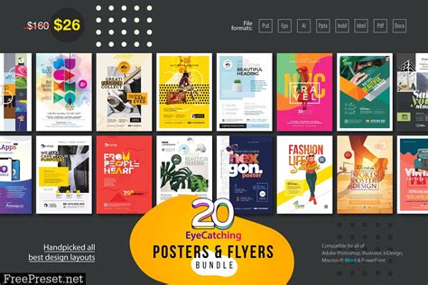 Eyecatching Poster And Flyer Bundle 3334375