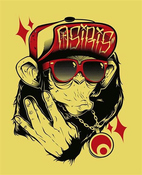 Cool Monkey Illustrated Art And Design Pinterest