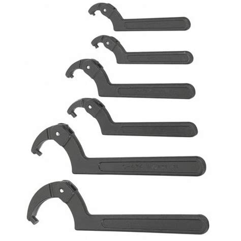 Williams Ws 476 6 Piece Adjustable Pin Spanner Wrench Set